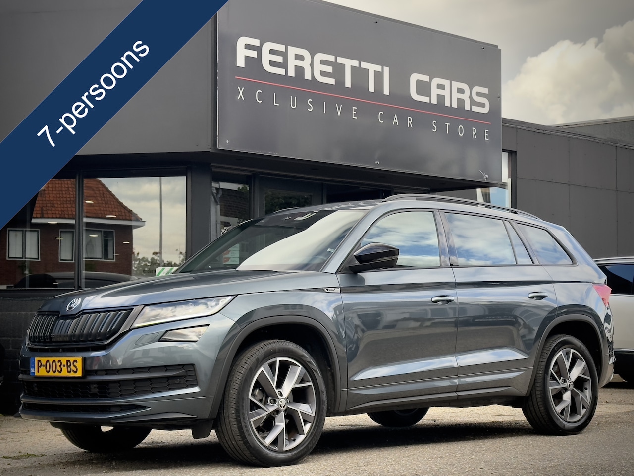 Skoda Kodiaq - 1.5 TSI AUT7 SPORTLINE 7PERS. PANODAK SPORTLEDER-INT NAVI CAMERA DIGI-DASH APPLE-CARPLAY L - AutoWereld.nl