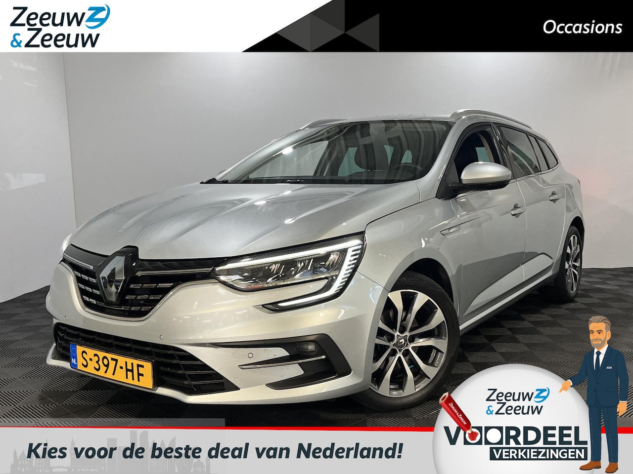 Renault Mégane Estate - 1.3 - 140PK TCe Techno | 9,3" Navi | Camera | Cruise Control | Climate Control | Full LED - AutoWereld.nl