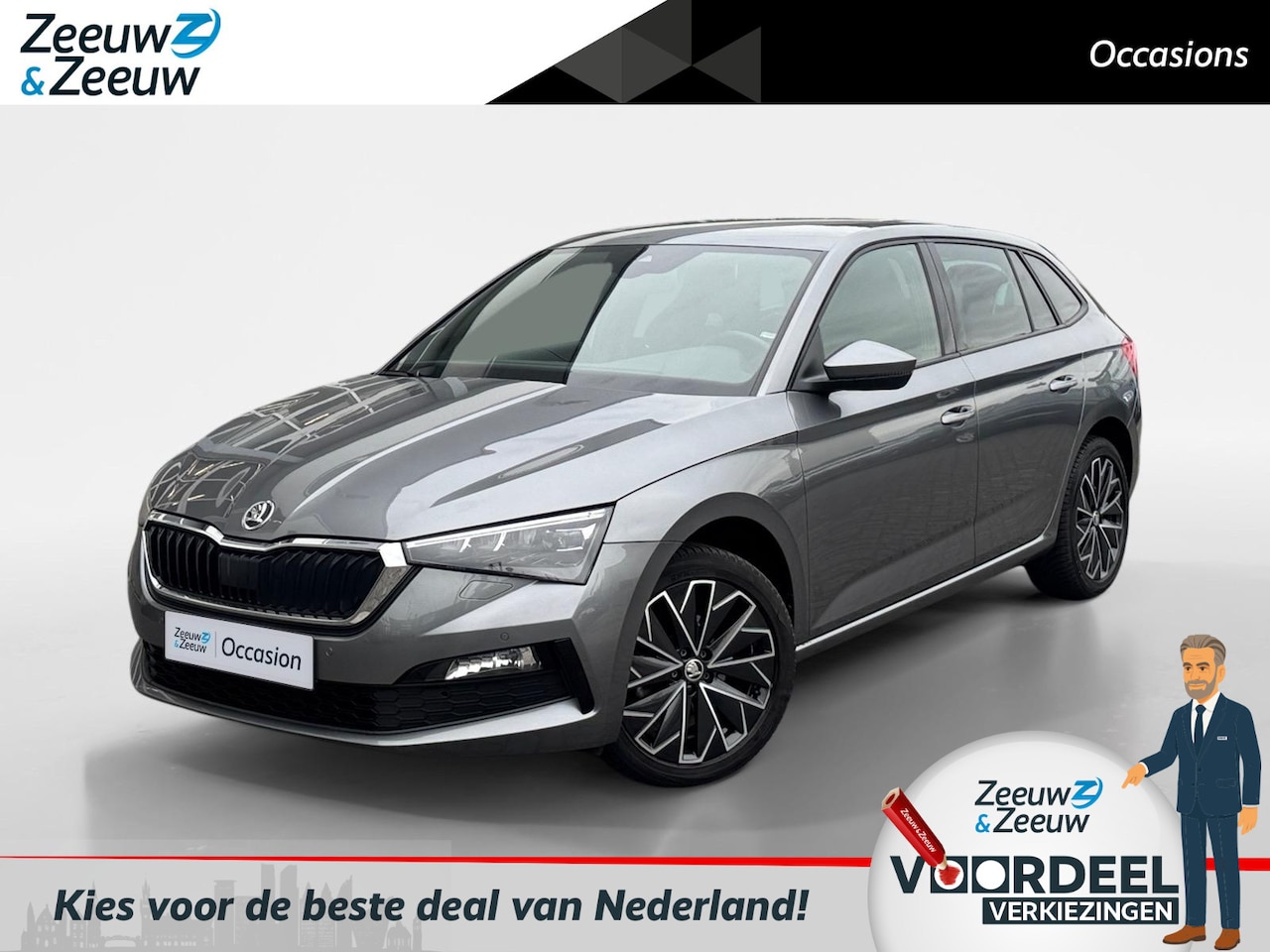 Skoda Scala - 1.0 TSI Sport Business | Stoelverw. | FULL LED | Carplay | Camera | - AutoWereld.nl