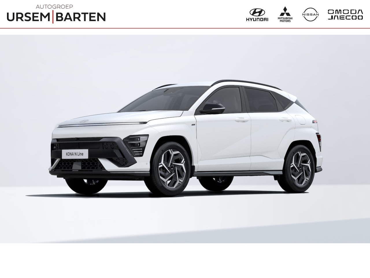 Hyundai Kona - 1.6 GDI HEV N Line | Atlas White TT - AutoWereld.nl