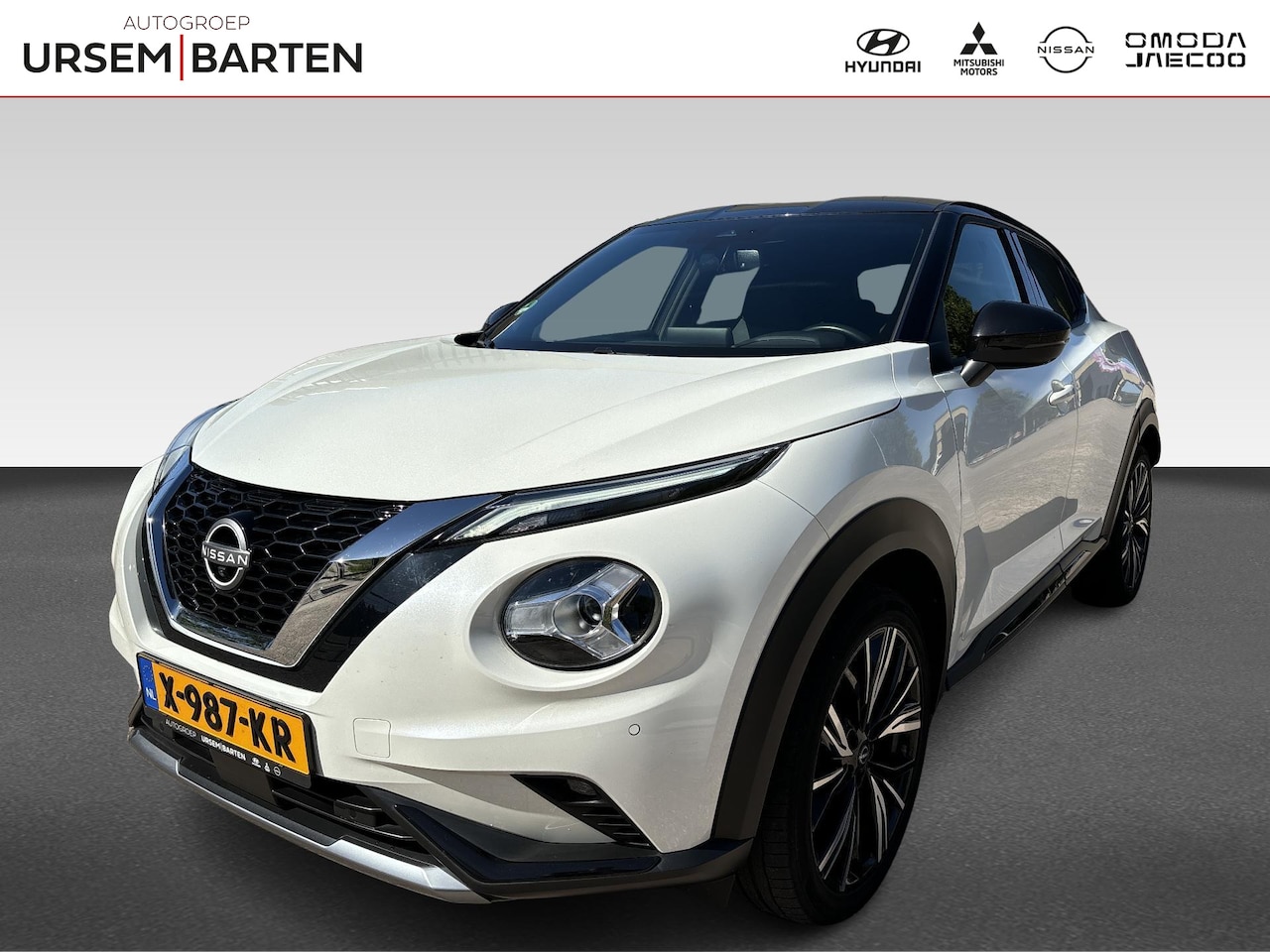 Nissan Juke - 1.0 DIG-T N-Design | Half leder stof interieur | 360 graden camera | Navigatie | - AutoWereld.nl
