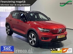 Volvo XC40 - Recharge P8 AWD R-Design schitterende kleur dab+ deels leder stoel + stuur verwarming