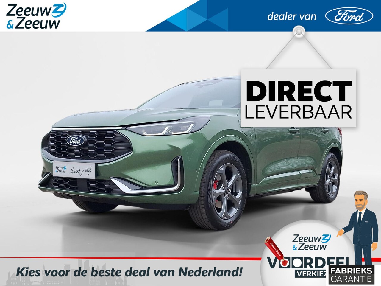 Ford Kuga - 2.5 PHEV ST-Line X Nieuw te bestellen | Winterpack | El. Trekhaak | 18" Lichtmetaal | 360C - AutoWereld.nl
