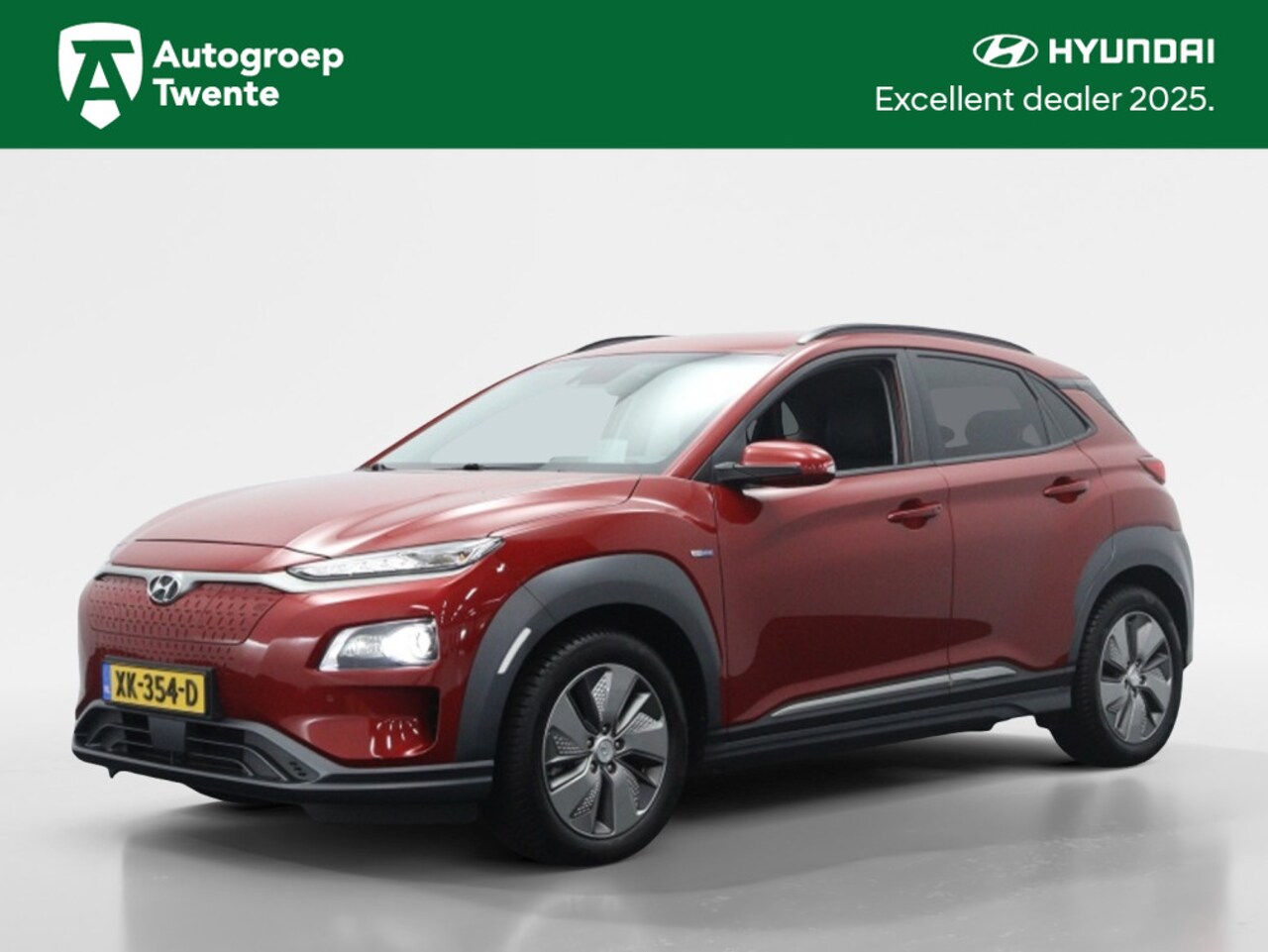 Hyundai Kona Electric - EV Premium 64 kWh | Leder | Navigatie | Apple carplay | Camera - AutoWereld.nl
