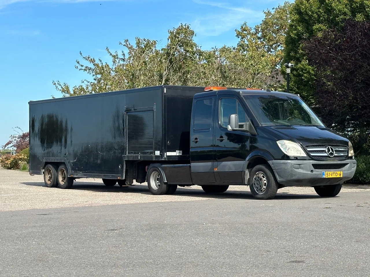 Mercedes-Benz Sprinter - 518 CDI V6!!!DUBBEL CABINE!!automaat met VAN DEN OEVER BE- trailer!! - AutoWereld.nl