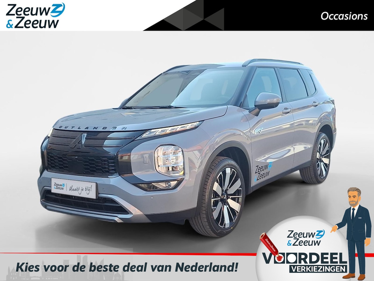 Mitsubishi Outlander - 2.4 PHEV First Edition | Black Pakket | Half Leder/Alcantara | 20 Inch LM Velgen | Stoel v - AutoWereld.nl