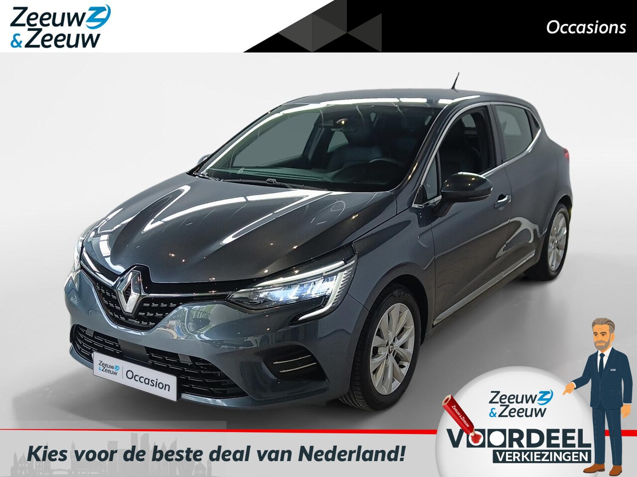 Renault Clio - 1.6 E-Tech Hybrid 140 Intens *Automaat*Navi via Carplay*Parkeersensoren*Climate Control*L. - AutoWereld.nl