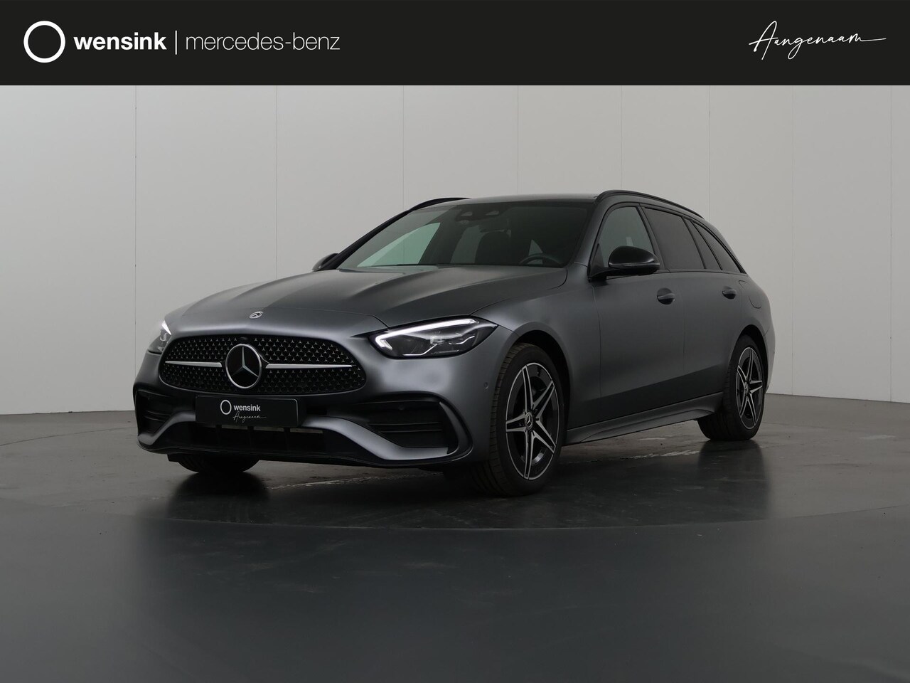 Mercedes-Benz C-klasse Estate - 300e AMG Line | Panoramadak | Matgrijs | Night | Rijassistentiepakket | Sfeerverlichting | - AutoWereld.nl