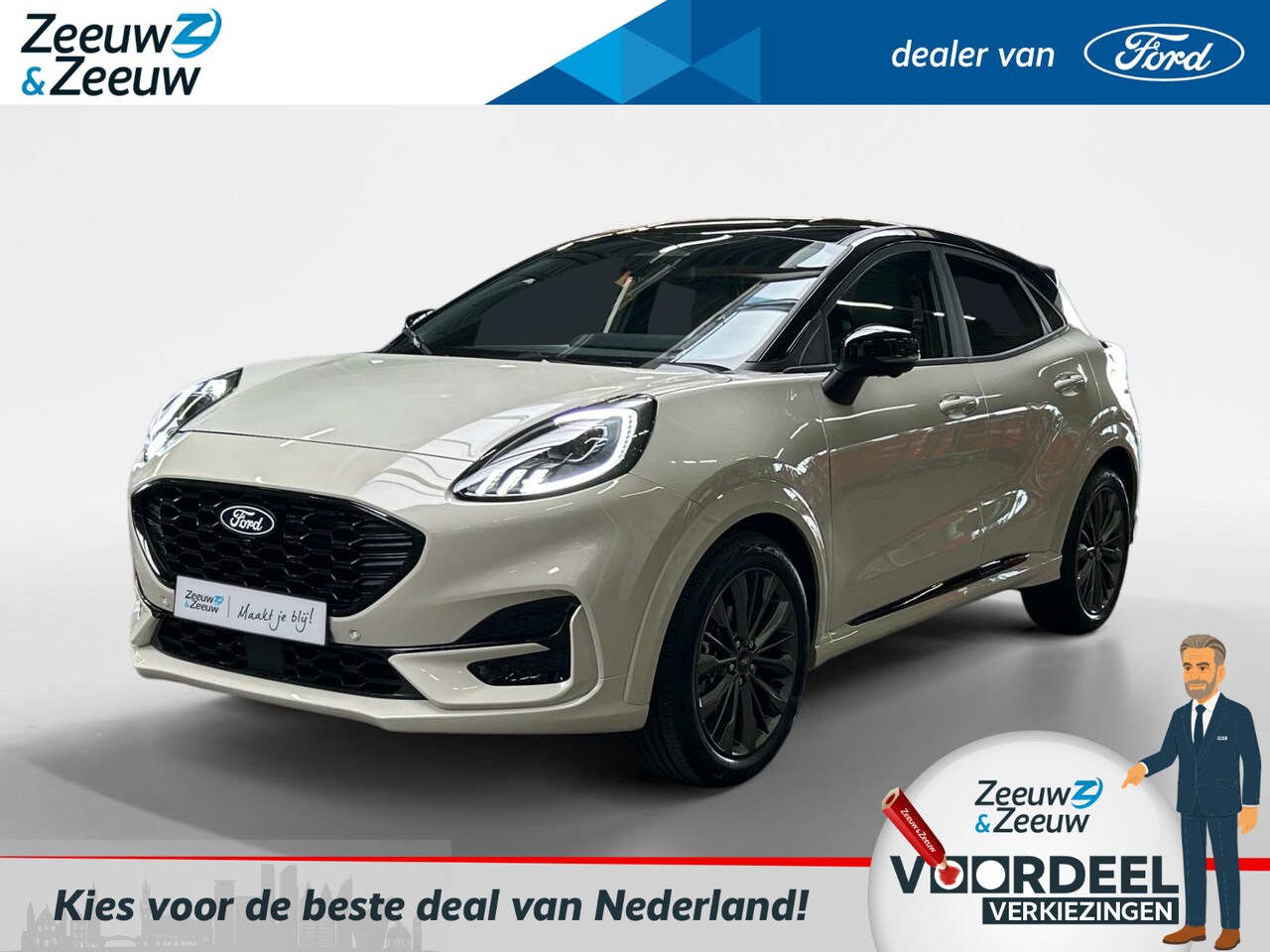 Ford Puma - 1.0 EcoBoost Hybrid Sound Edition 125pk automaat | €4.000.- korting | 0,99% rente | Gelimi - AutoWereld.nl