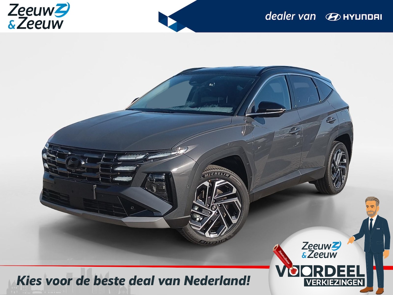 Hyundai Tucson - 1.6 T-GDI PHEV Premium 4WD RIJKLAAR € 46.500,- | € 8.500,- KORTING | GEEN LEVERTIJD - AutoWereld.nl