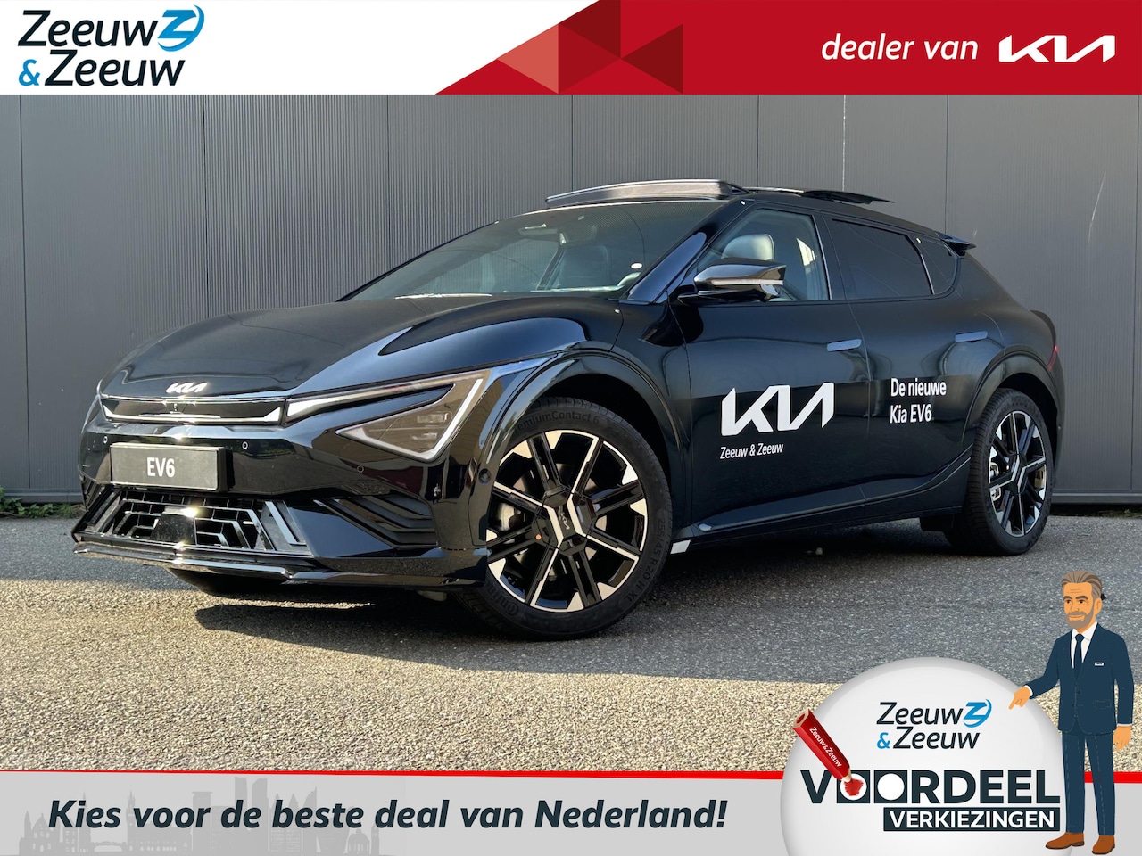 Kia EV6 - GT-Line RWD 84 kWh TOT 5000,- EURO ACTIEKORTING + 500,- EURO KORTING OP KIA LAADPAAL | Nie - AutoWereld.nl