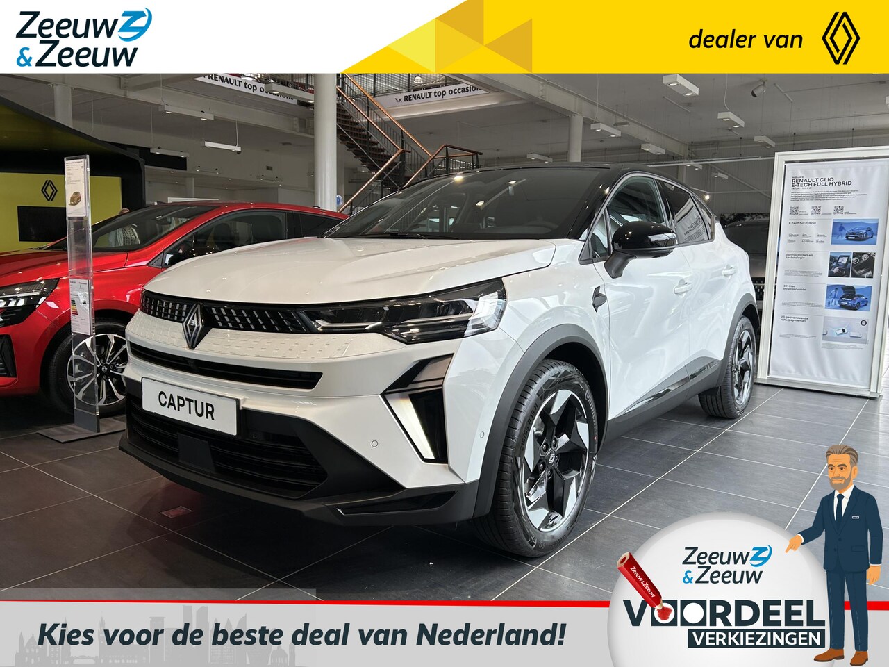 Renault Captur - (Z&Z Renault Private Lease Actie v.a. € 484,-) E-Tech Hybrid 145 techno | Wij maken graag - AutoWereld.nl