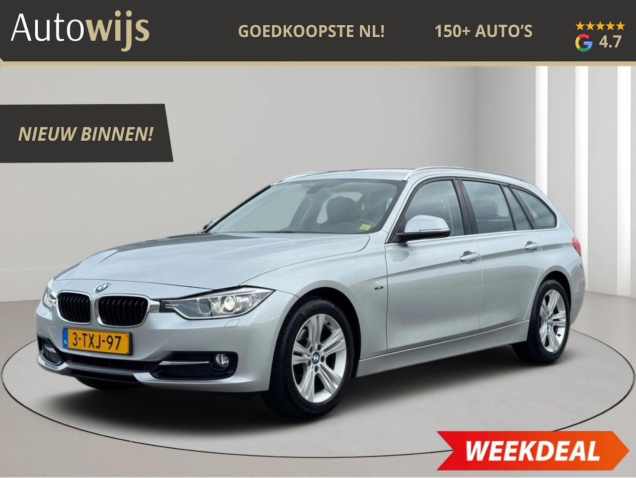 BMW 3-serie Touring - 316i Executive|NL AUTO|LEDER|LED|AUT|NAVI|SPORT LINE|DEALER ONDERHOUDEN - AutoWereld.nl
