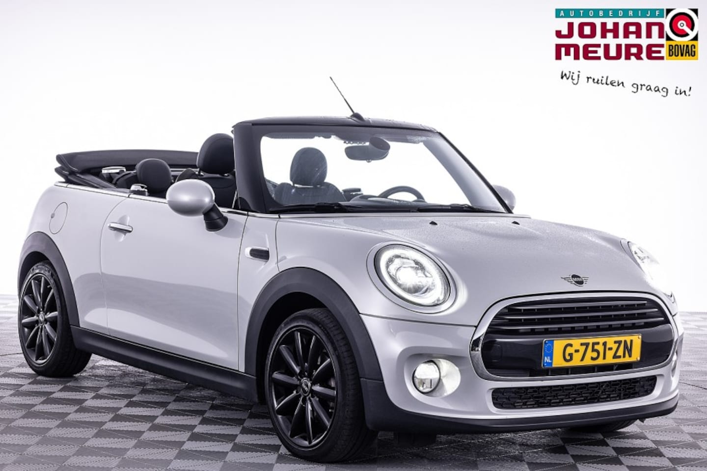 MINI Cabrio - Mini 1.5 Cooper Chili | Full LED | Half LEDER | ECC | VELGEN - AutoWereld.nl
