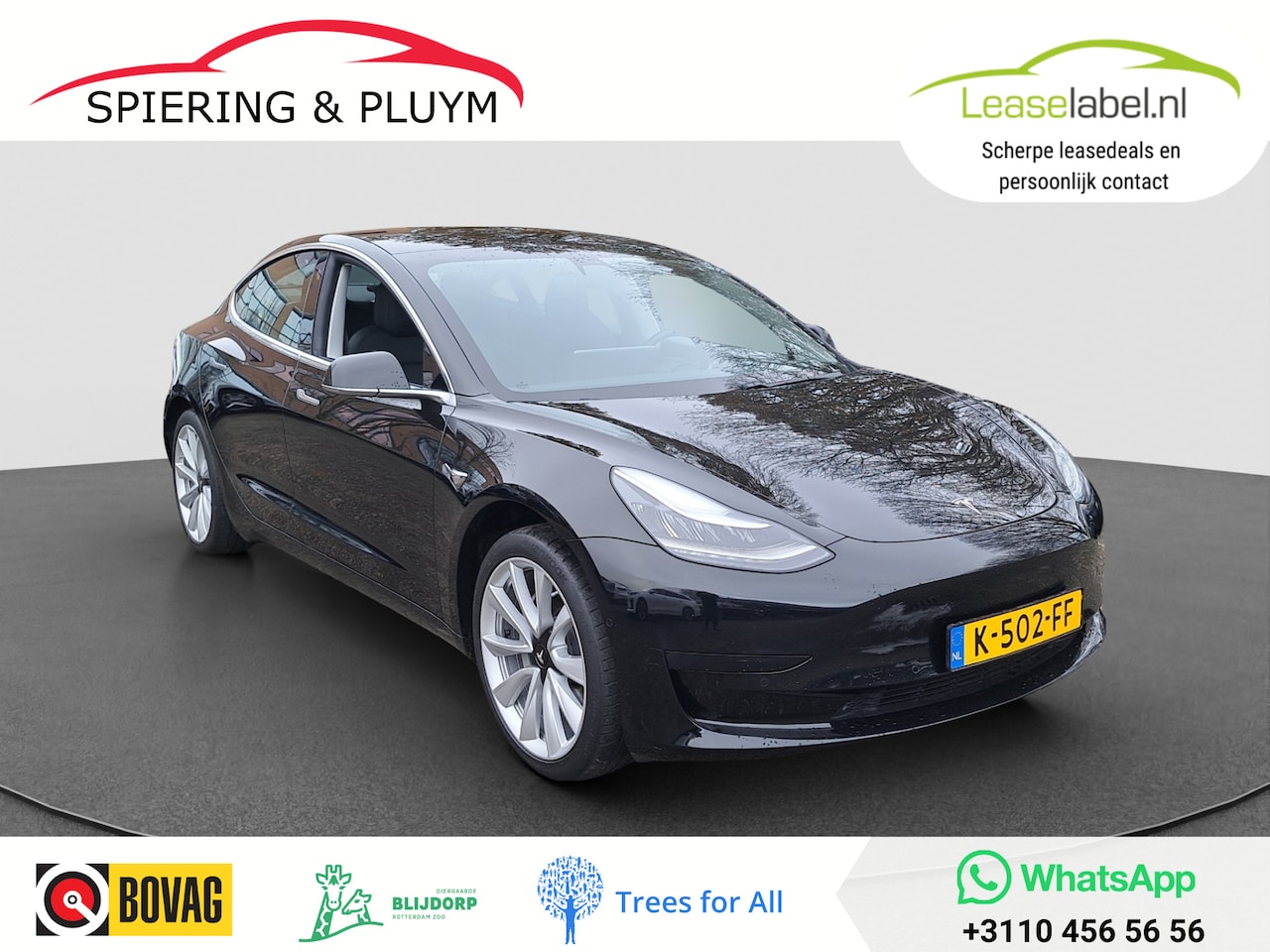 Tesla Model 3 - Standard RWD Plus 60 kWh | Pano | Leder - AutoWereld.nl