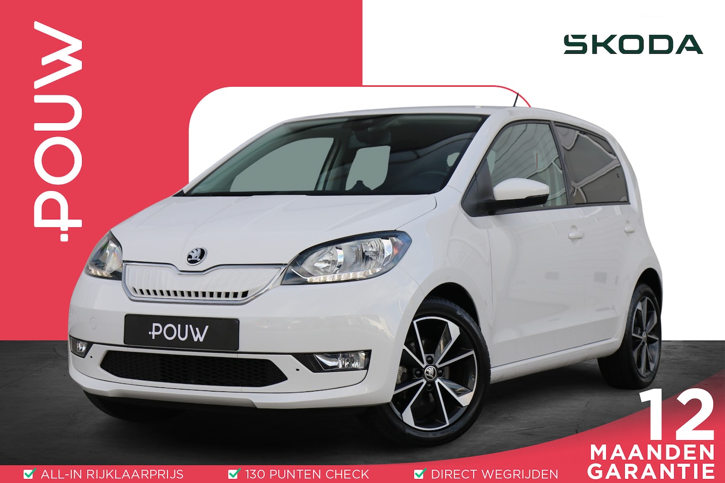 Skoda Citigo e-iV - 83pk EV Style | SoH 95% | Cruise Control | Climate Control | 16" Velgen | DAB+ - AutoWereld.nl