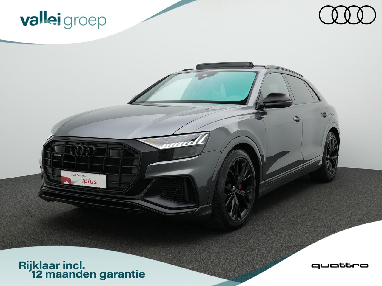 Audi Q8 - 60 TFSI e 462 pk Tiptronic quattro Pro Line S Competition | Panoramadak | Valcona leder | - AutoWereld.nl