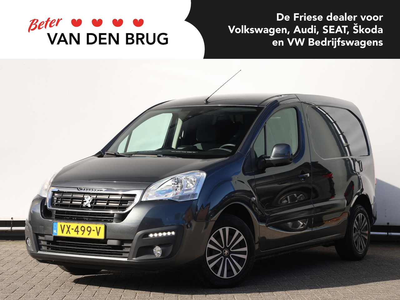 Peugeot Partner - 1.6 BlueHDi 100PK Première Automaat | Airco | Cruise control | PDC | Apple Carplay | Parke - AutoWereld.nl