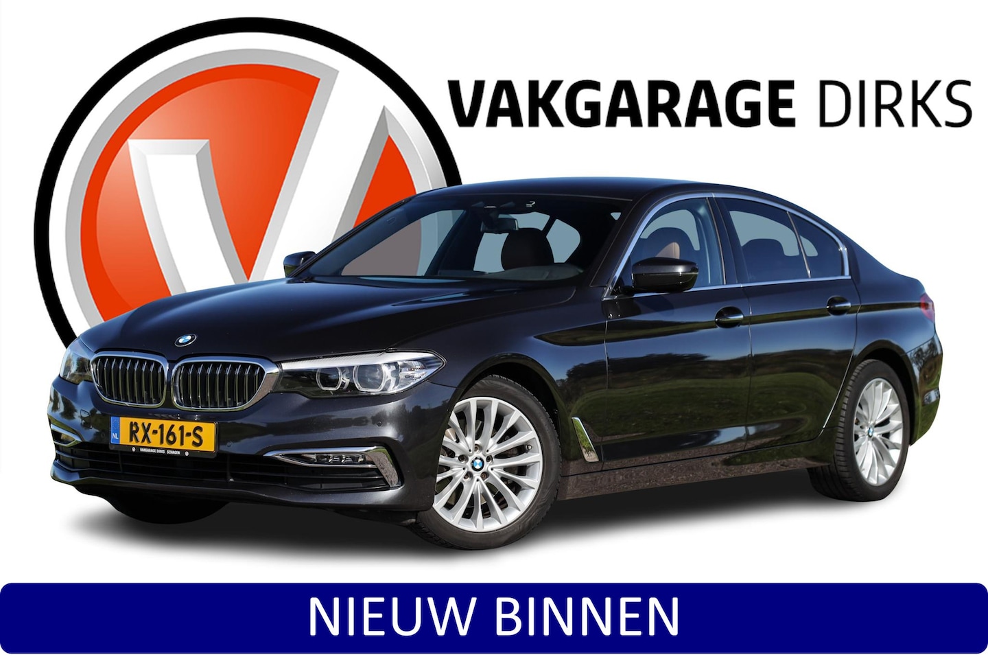 BMW 5-serie - 520i Aut8 Exe ✅ Leder ✅ H&K ✅ Sfeer - AutoWereld.nl