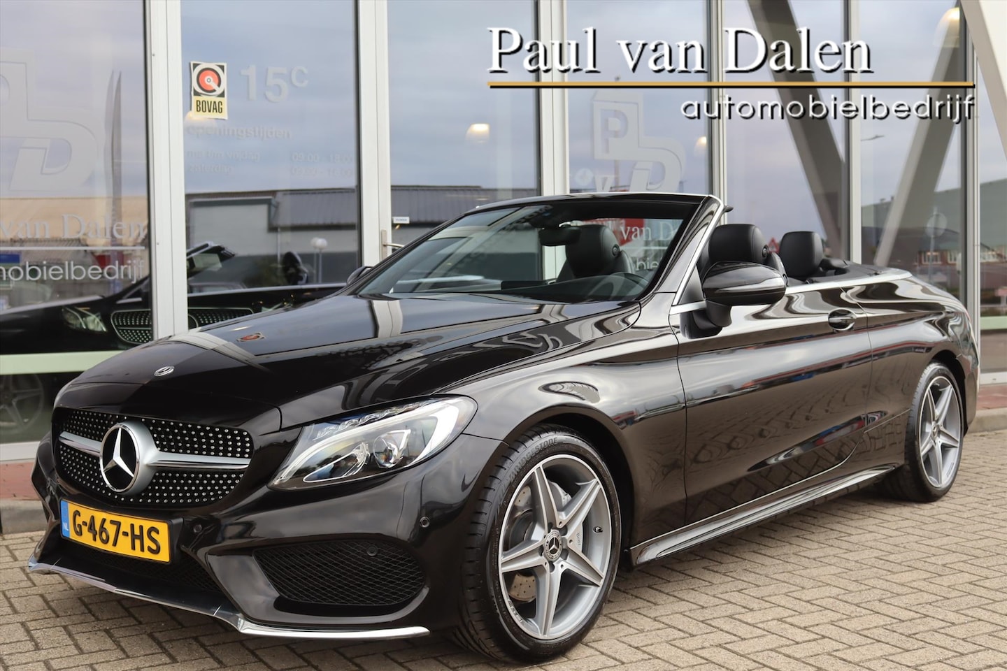 Mercedes-Benz C-klasse Cabrio - C180 156PK 9G-TRONIC AMG LINE Navi | Leer | Airscraft | Cruise | Pdc | 18 Inch Lm | - AutoWereld.nl