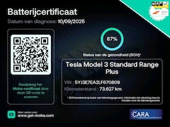 Tesla Model 3 - Standard RWD Plus 60 kWh 87% SOH Trekhaak (1.000kg) Rijklaarprijs