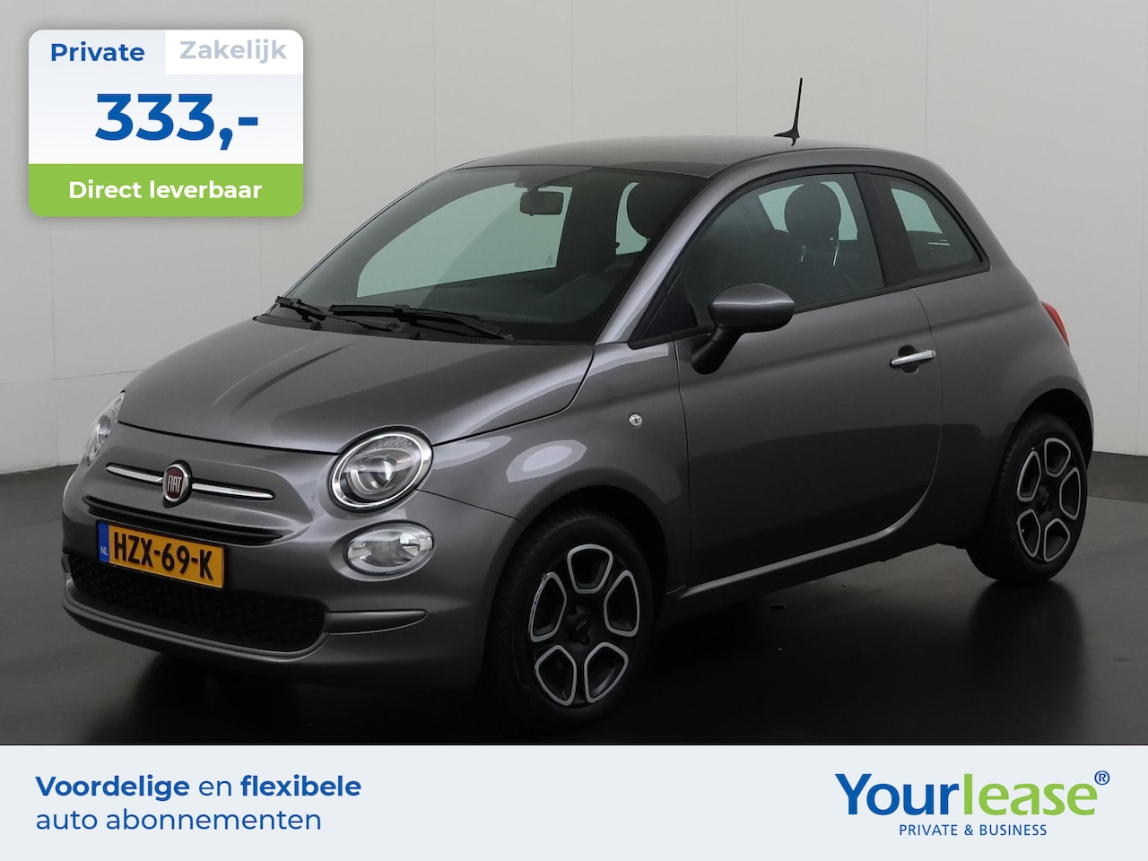 Fiat 500 - 1.0 Hybrid Club | All-in 333,- Private Lease | Direct uit voorraad - AutoWereld.nl