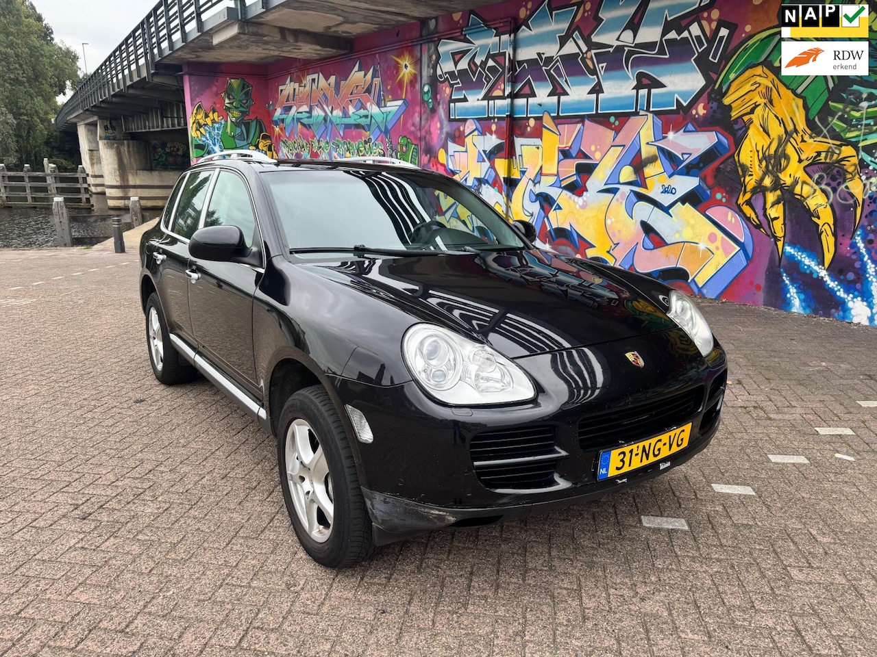 Porsche Cayenne - 4.5 S vol leer navigatie schuifdak airco trekhaak youngtimer rijd goed leuke auto geinig v - AutoWereld.nl
