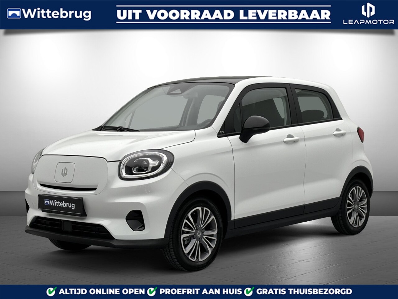 Leapmotor T03 - Design 37.3 kWh Volledig Elektrisch met 265 km WLTP Range, Airconditioning, Panoramadak, A - AutoWereld.nl