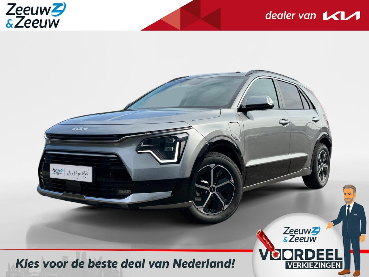 Kia Niro - 1.6 GDi PHEV DynamicPlusLine | Enkele kleuren op voorraad bel voor info | Incl €2.750,- in - AutoWereld.nl