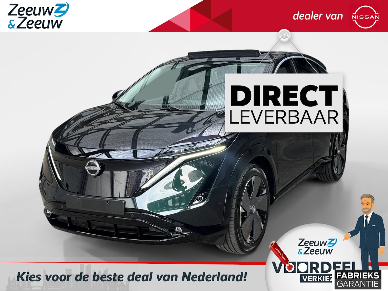Nissan Ariya - Evolve 66 kWh |€5000,- KORTING incl. inruilpremie|Schuif-kanteldak| Stoelverwarming en Koe - AutoWereld.nl
