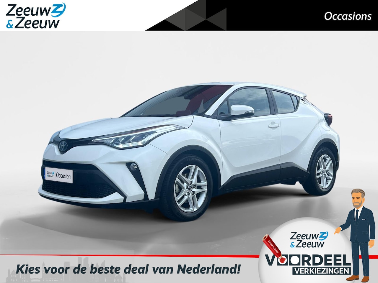 Toyota C-HR - 1.8 Hybrid Active | Carplay/Android auto| Keyless entry| Achteruitrijcamera| Adaptieve cru - AutoWereld.nl