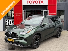 Toyota Highlander - 2.5 AWD Hybrid PREMIUM NL-AUTO TREKHAAK 2000KG TREKGEW LEER PANODAK STOELVERW/KOELING 360°