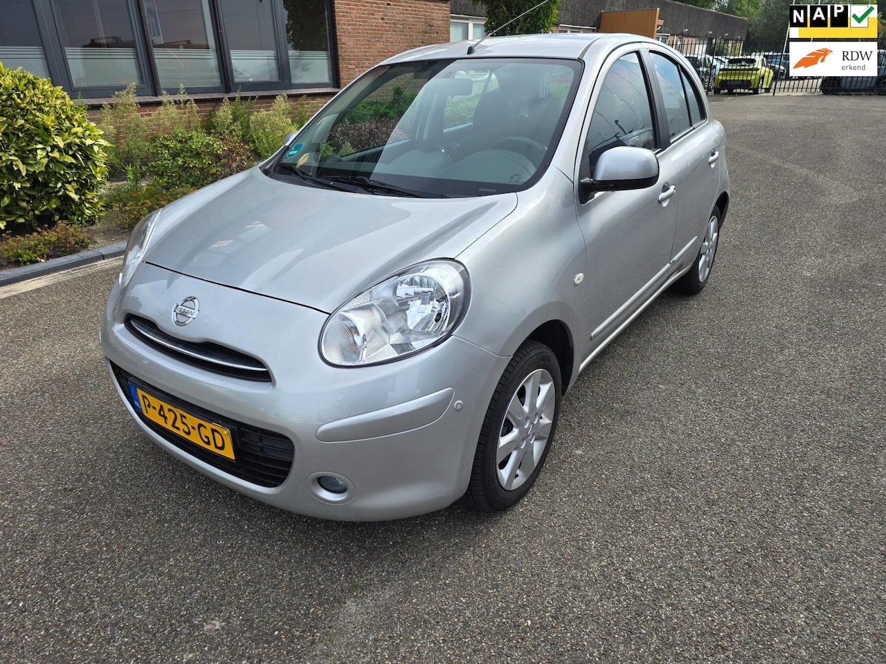 Nissan Micra - 1.2 Visia Pack Airco Boekjes Nap Navi Automaat - AutoWereld.nl