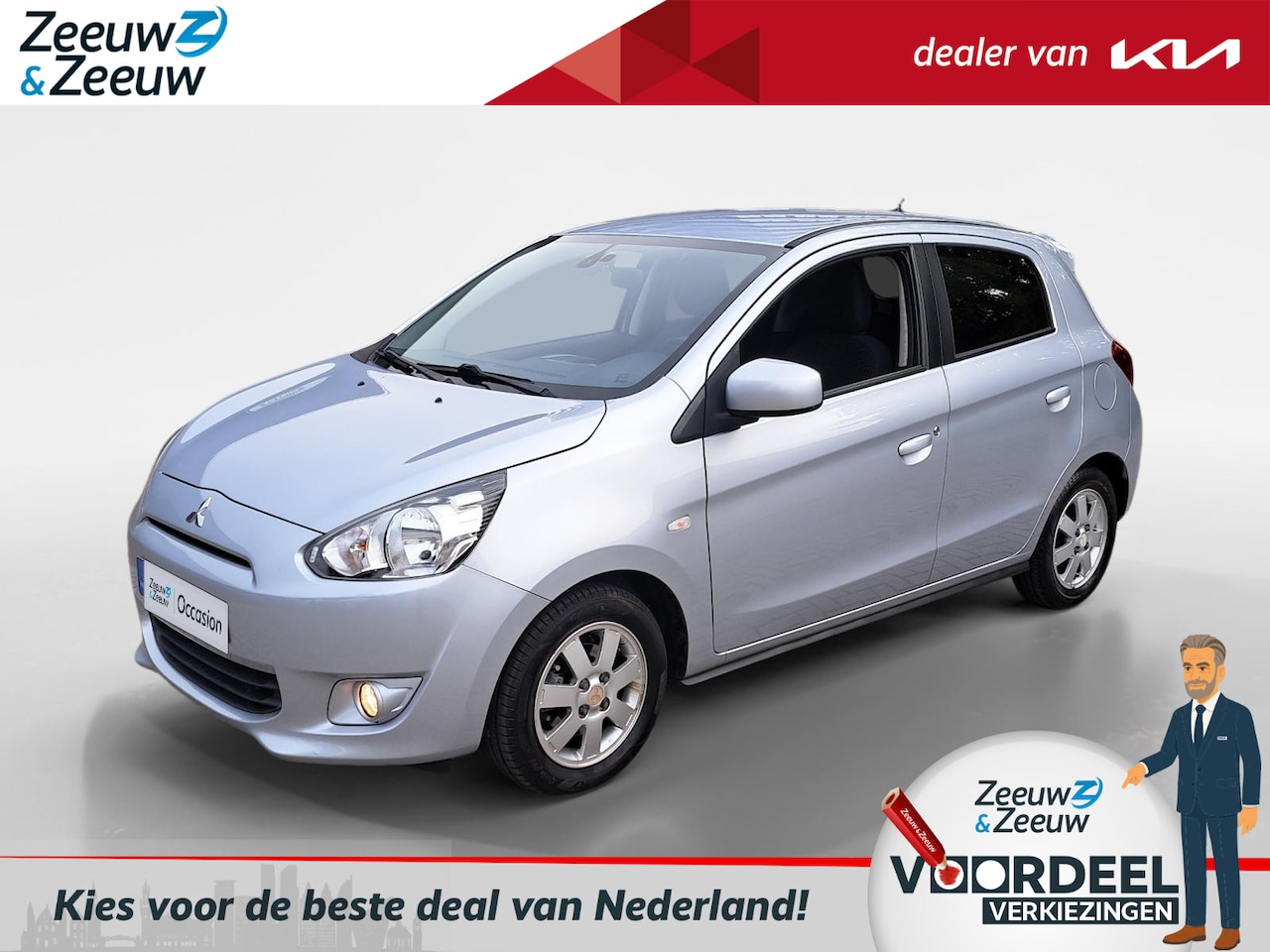 Mitsubishi Space Star - 1.0 Bright Keurige auto | Nieuwe APK | 12 Maanden BOVAG | Climate control | Radio / CD spe - AutoWereld.nl