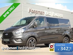 Ford Transit Custom - 320 2.0TDCI 130pk L2H1 Trend DC | 6-Zits | L+R Zijdeur | Carplay/Android | PDC | Lease 342