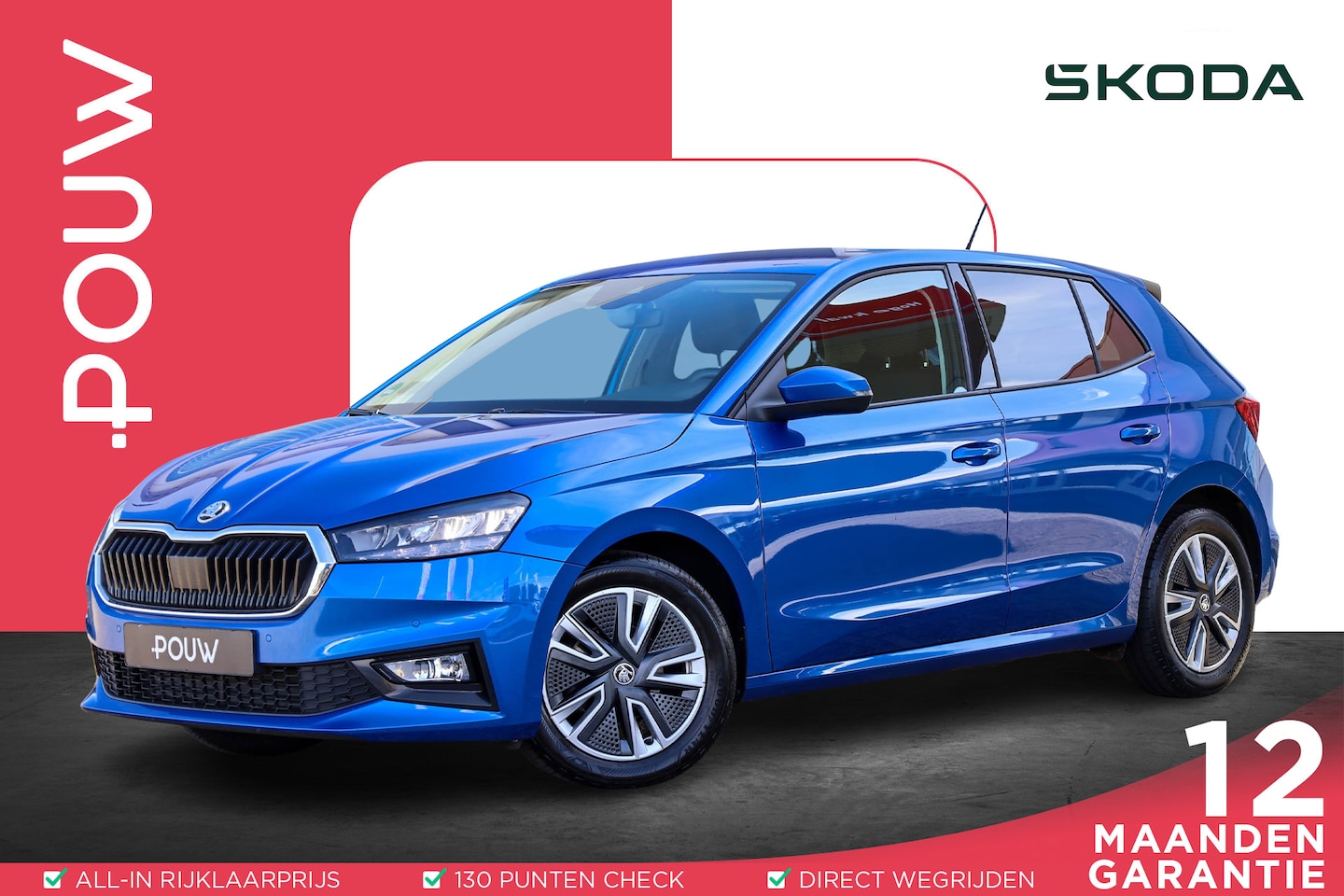 Skoda Fabia - 1.0 TSI 95pk Ambition | Adaptive Cruise | Parkeersensoren | LED - AutoWereld.nl