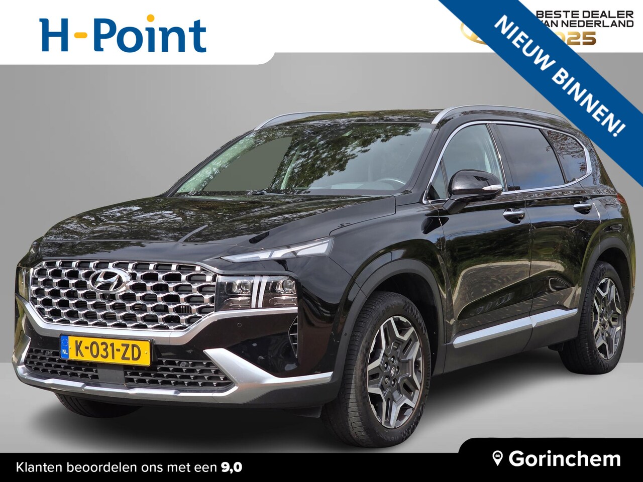 Hyundai Santa Fe - 1.6 T-GDI HEV 230PK Premium 7p. | 7-Persoons | Lederen bekleding | Full map Navi & Multime - AutoWereld.nl