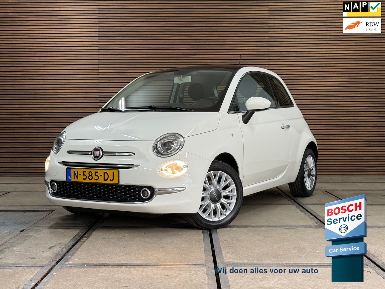 Fiat 500 - 1.2 Lounge | Panoramadak | Navigatie | Cruise Control | Airco - AutoWereld.nl
