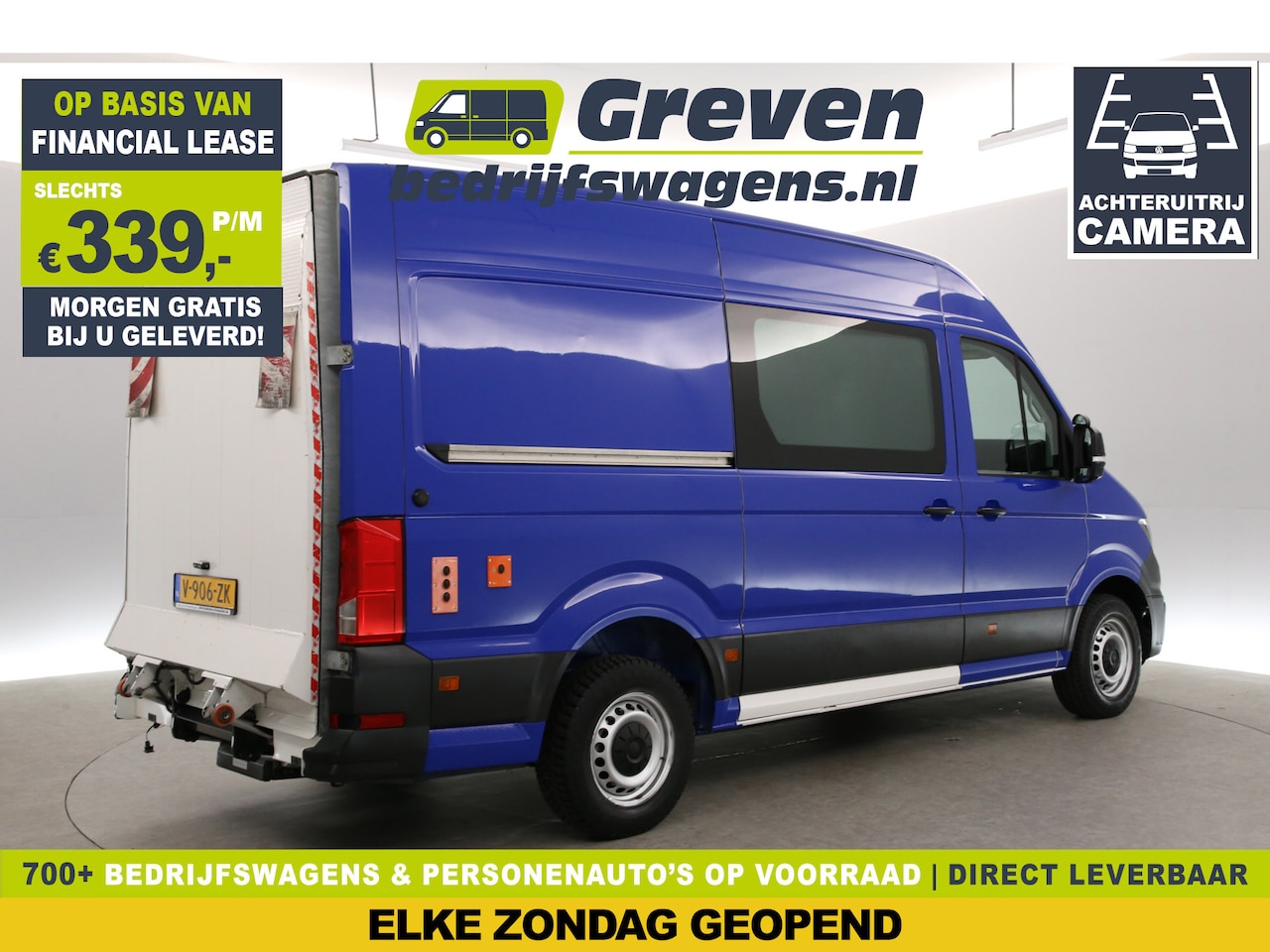 Volkswagen Crafter - 35 2.0 TDI 140PK L3H3 | Laadklep | Camera | Carplay | Cruise | Airco | Parkeersens. - AutoWereld.nl