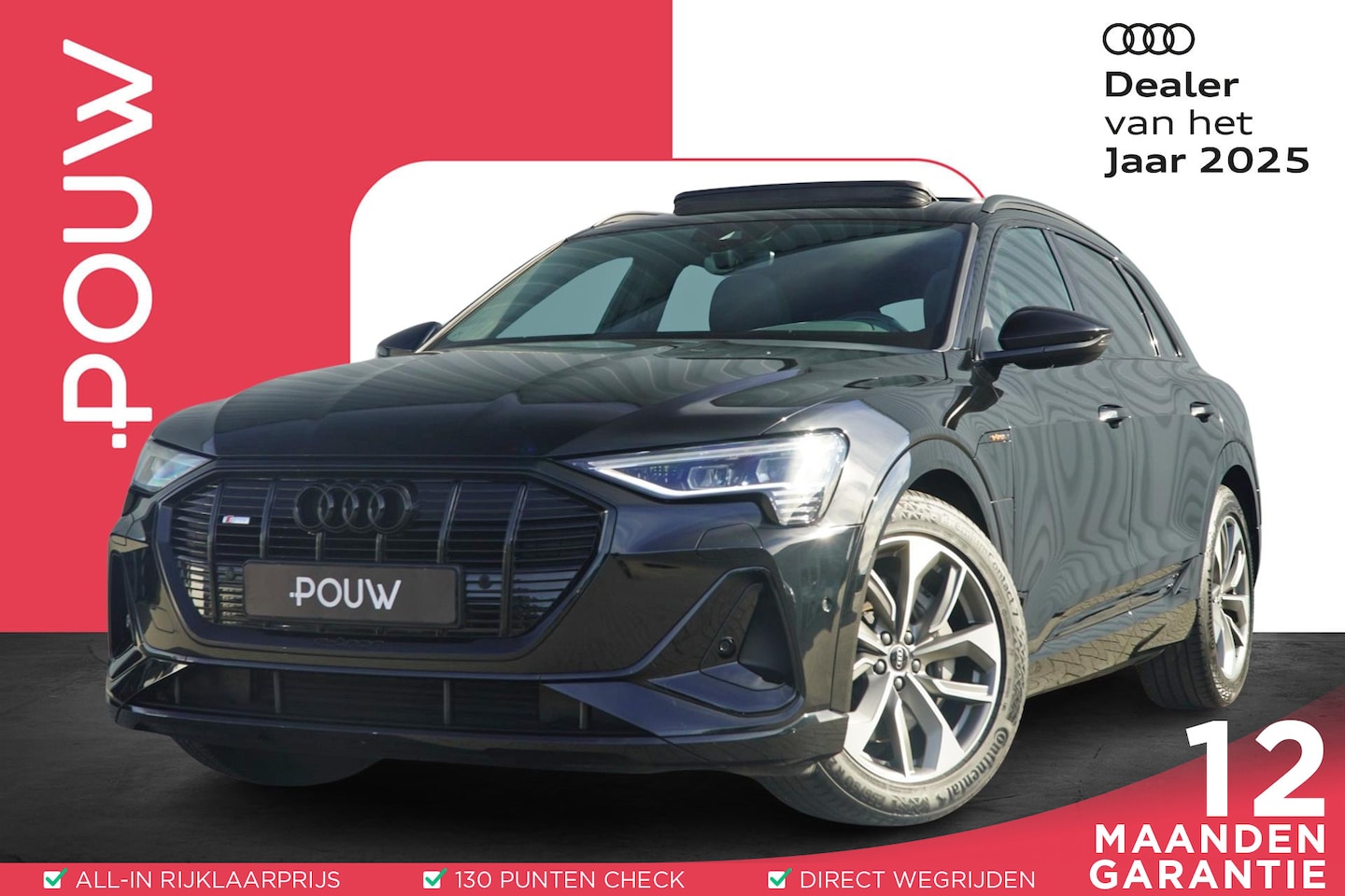 Audi e-tron - 50 313pk quattro S Edition 71 kWh | Panoramadak | Luchtvering | Adaptive Cruise - AutoWereld.nl