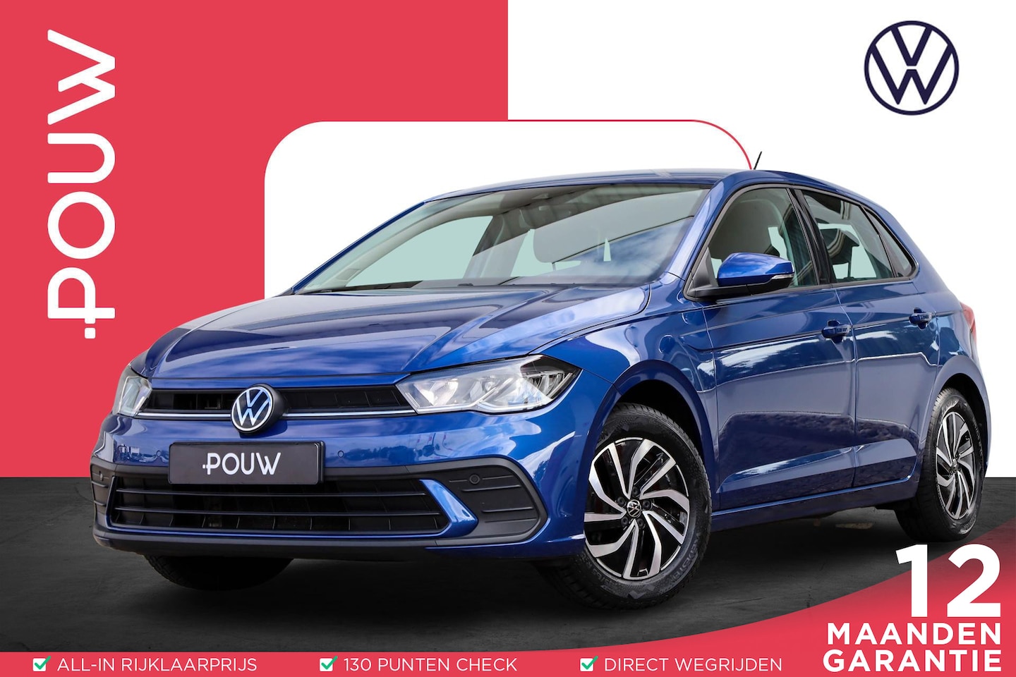 Volkswagen Polo - 1.0 TSI 90pk Life | Adaptive Cruise | Parkeersensoren | DAB - AutoWereld.nl