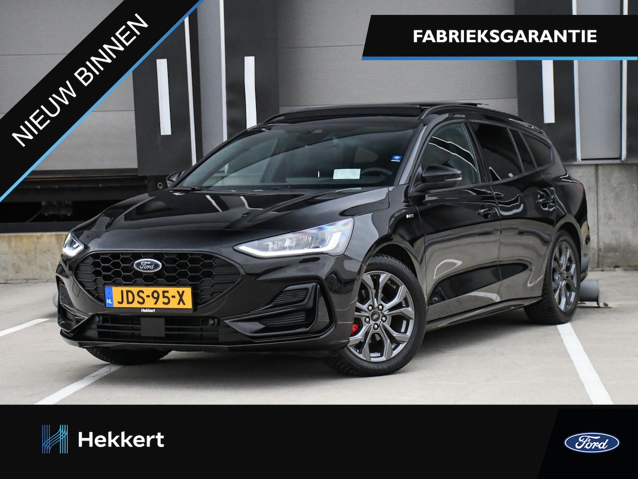 Ford Focus Wagon - ST Line X 1.0 EcoBoost Hybrid 155pk Automaat SCHUIF-DAK | LEDER | WINTER PACK | B&O | HUD - AutoWereld.nl