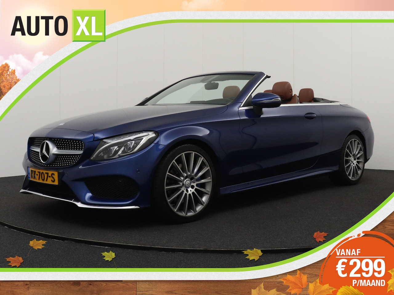 Mercedes-Benz C-klasse Cabrio - 180 AMG Burmeister Nekverw. Sfeerverlichting - AutoWereld.nl