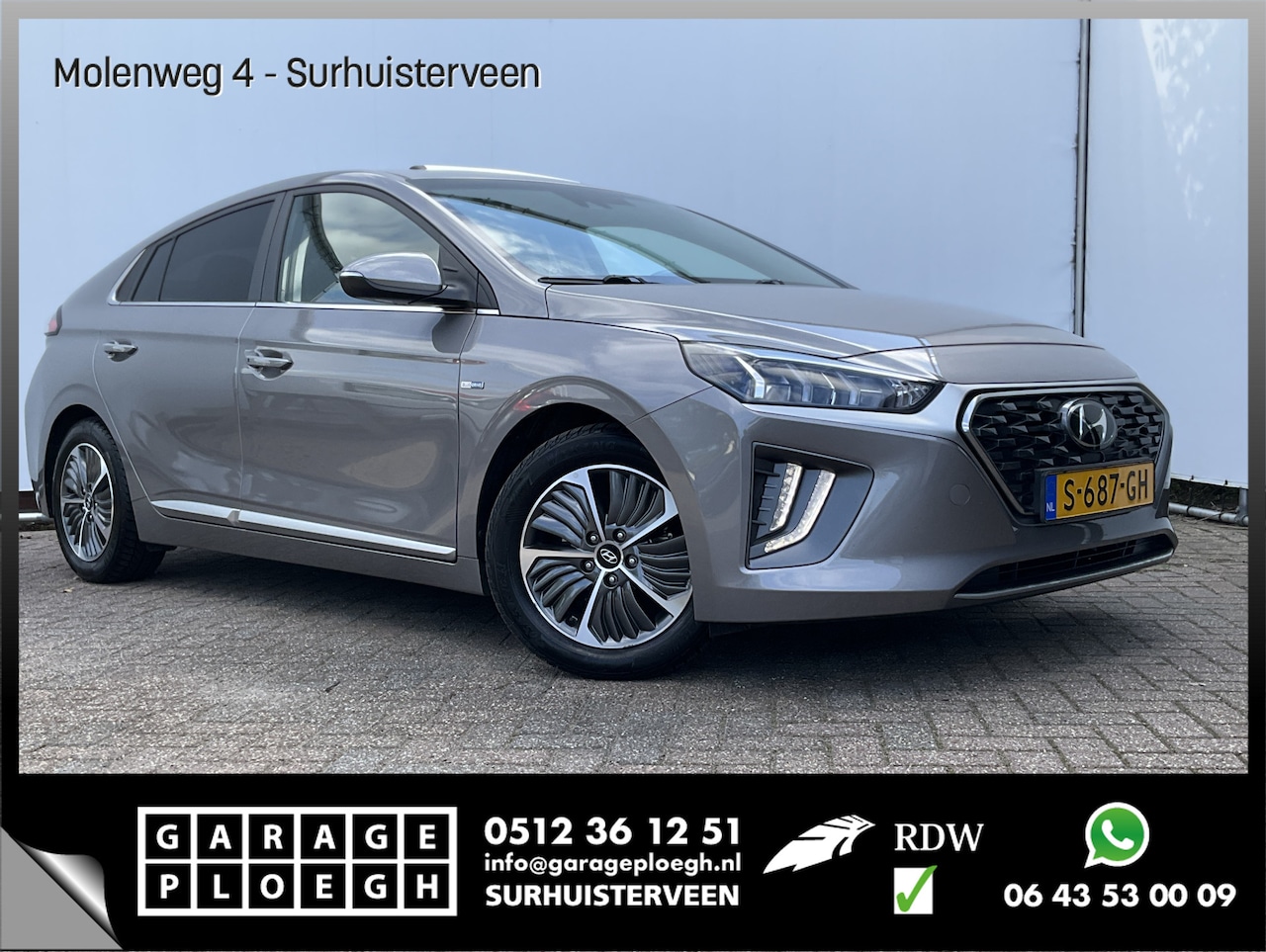 Hyundai IONIQ - 1.6 GDi PHEV Premium Stoel/Stuurverw OpenSky Incl.BTW Plug-in Voll.Onderhouden! - AutoWereld.nl