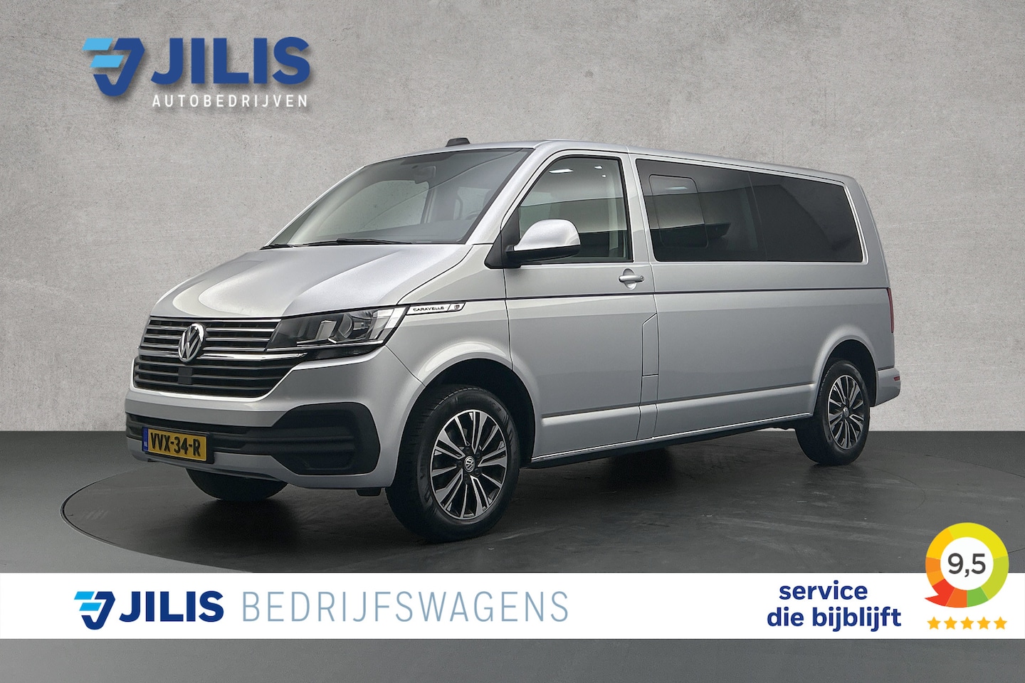 Volkswagen Transporter Caravelle - 2.0 TDI 150 PK DSG L2 Dubbel Cabine | Caravelle | Cruise control | Parkeersensoren | Navig - AutoWereld.nl