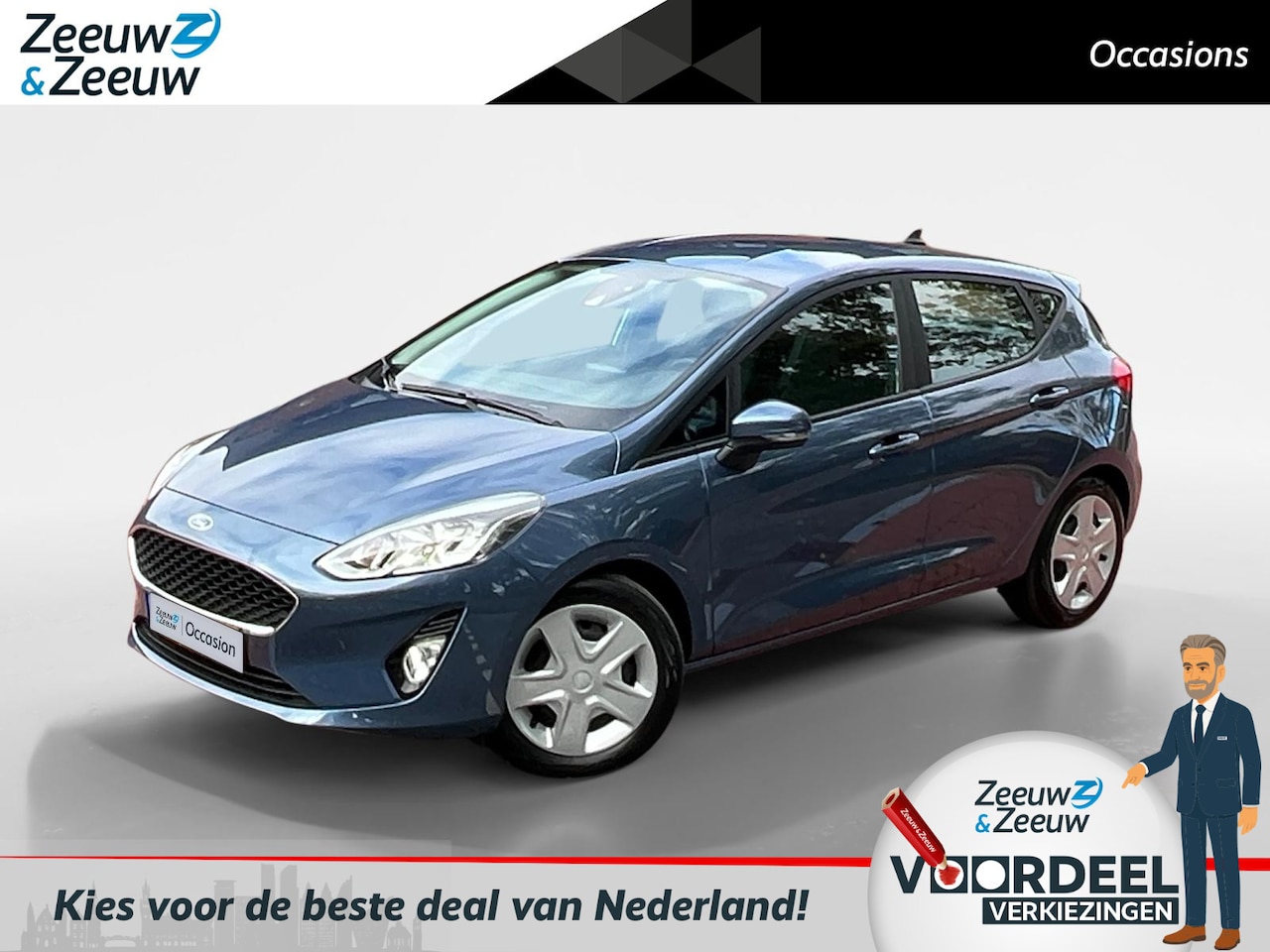 Ford Fiesta - 1.0 EcoBoost Connected | Navigatie | Parkeersensoren | Cruise Control | In hoogte verstelb - AutoWereld.nl