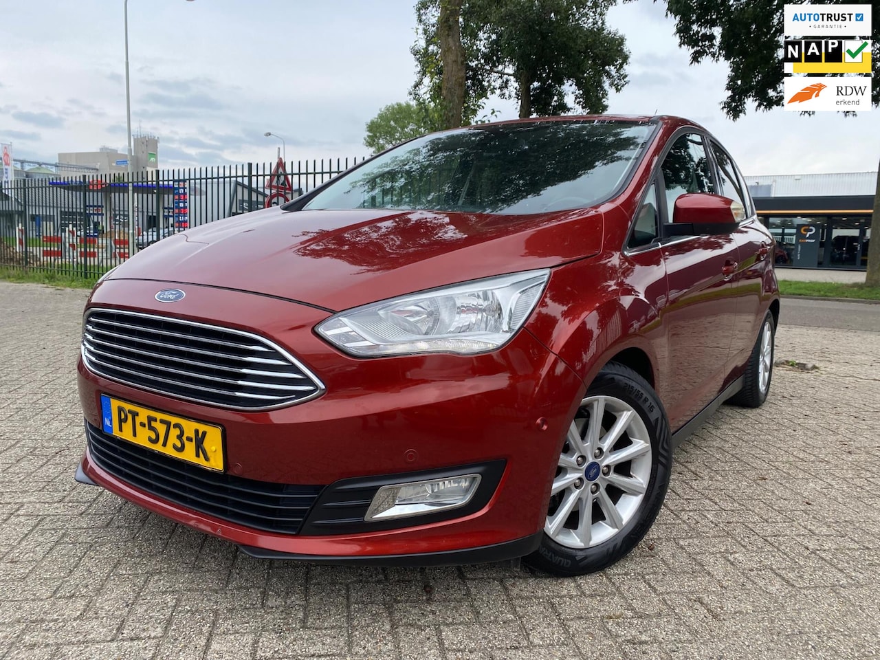 Ford C-Max - 1.0 Titanium Navi Stoelverw Tel Pdc Cruise Keyless - AutoWereld.nl