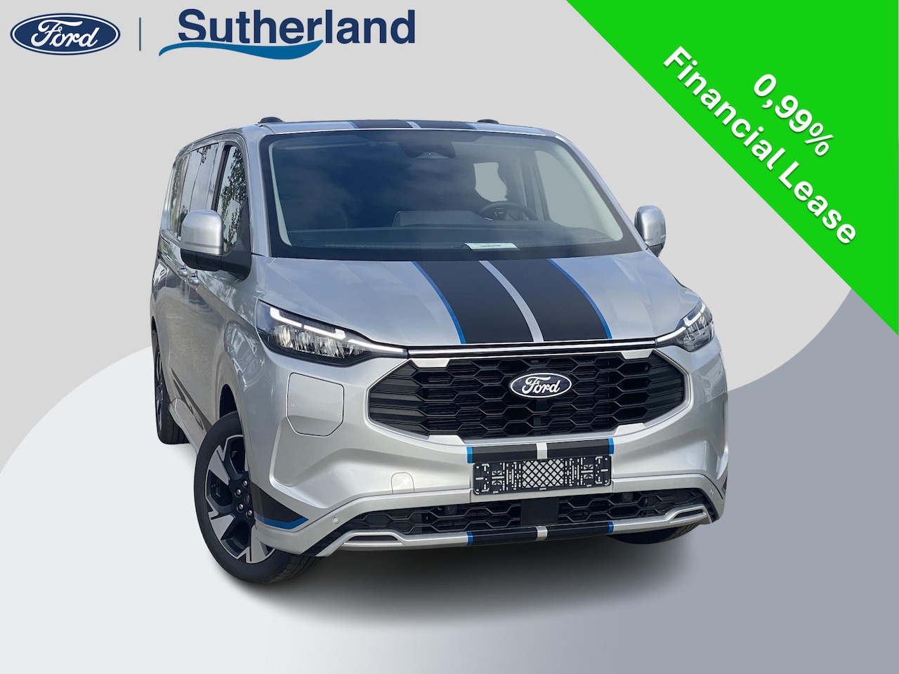 Ford Transit Custom - 320 2.5 PHEV L2H1 Sport DC Zuid | 0,99% Renteactie | 233pk | Dubbele Cabine | Dubbele zijs - AutoWereld.nl