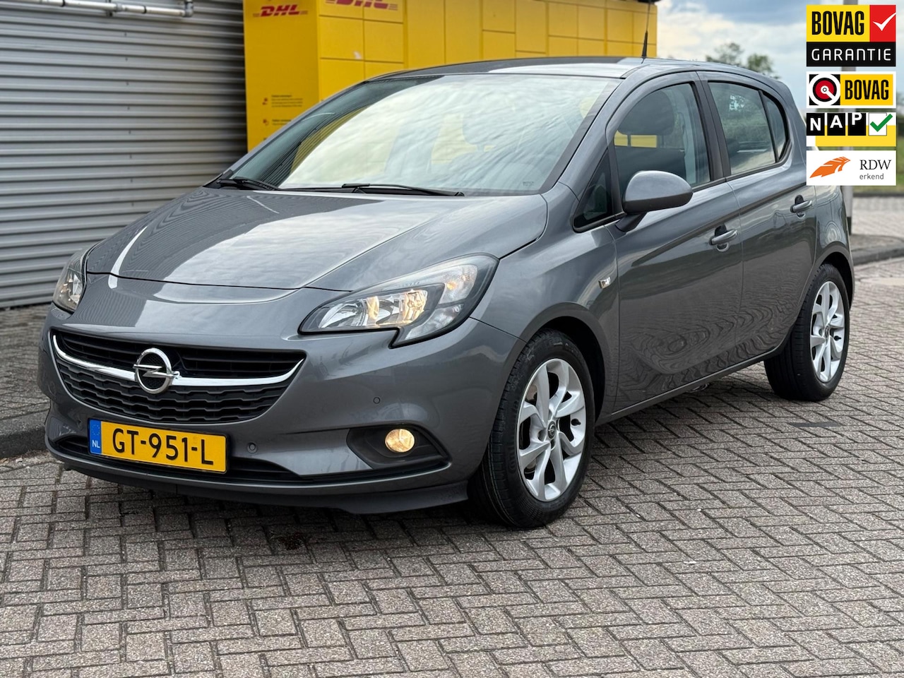 Opel Corsa - 1.0 Turbo Edition 5Drs Bj 2015 Airco Navi Pdc v+a - AutoWereld.nl