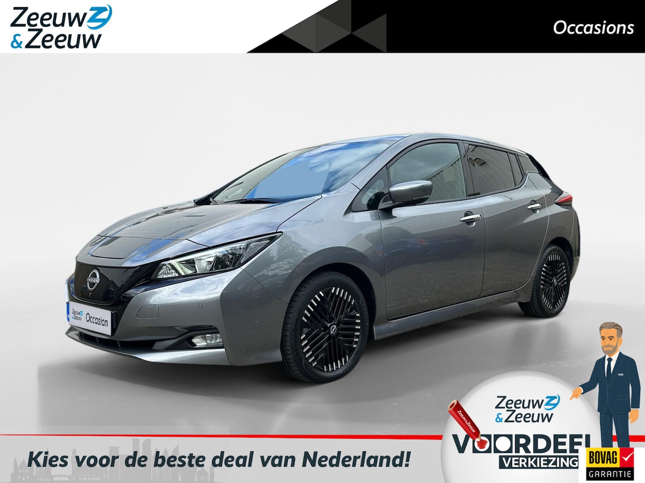 Nissan LEAF - N-Connecta 40 kWh | lage kilometers | EV | 360 graden camera | stoelverwarming | - AutoWereld.nl